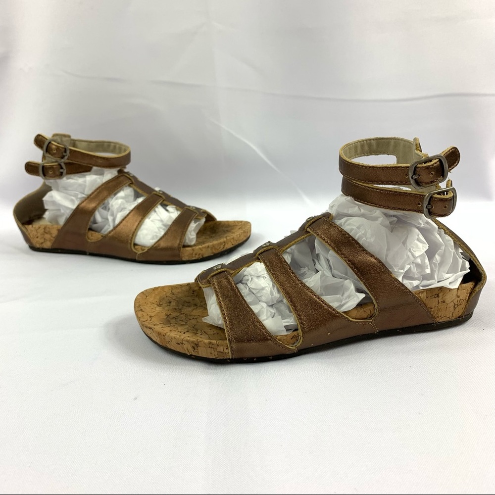 -N/A-UGG Sechura Bronze Gladiator Sandals Size 5